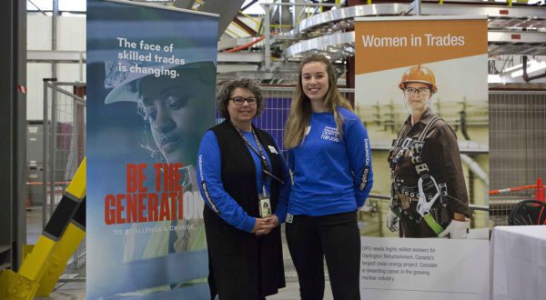 Janice Robertson Taylor and Hunter Taylor recently volunteered at OPG's Student Day.