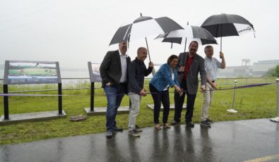 New plaques were unveiled in a ribbon-cutting ceremony in Cornwall during National Indigenous Peoples Day celebrations.