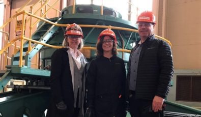 Travers, left, served as Acting Production Manager of Niagara Operations in 2017, the first time the position was held by a woman.