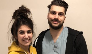 OPG's Melissa Nikkel with her partner, Michael, a registered nurse.