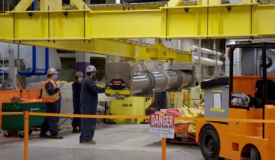 A new removal toolset was used to remove pressure tubes and calandria tubes simultaneously on Darlington's Unit 3.