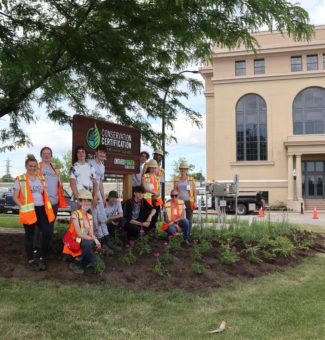 Students and faculty from Westlane Secondary School helped rejuvenate the gardens at OPG's Sir Adam Beck hydro complex in Niagara Falls.