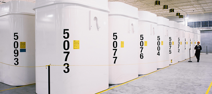 Used fuel storage at NSS Darlington