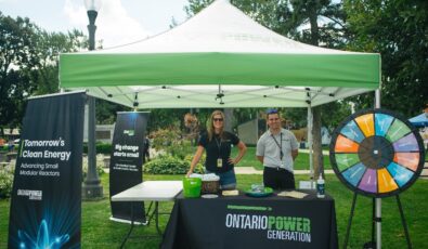 OPG's Darlington New Nuclear Project team at Oshawa’s Kars on King event this summer.