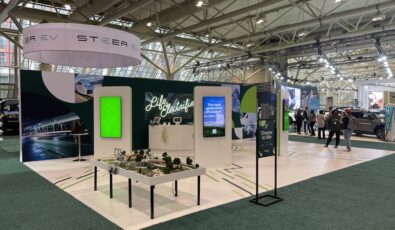 A look at OPG's "Life Electrified" booth at the 2023 Canadian International AutoShow.