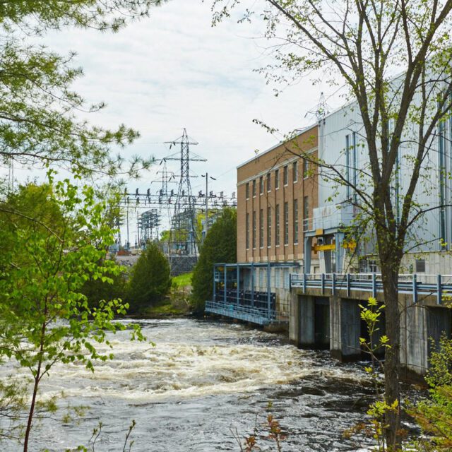 OPG's Barrett Chute hydro station in eastern Ontario.