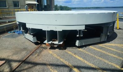 The newly refurbished turntable at Chats Falls Generating Station.