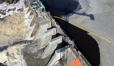 The Frederick House Lake Dam in northeast Ontario is currently being rehabilitated.
