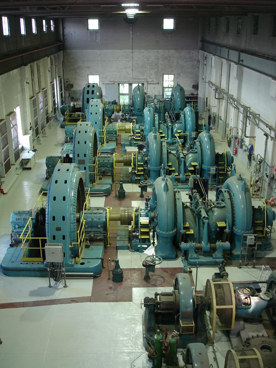 Inside the turbine hall of Kakabeka Falls GS