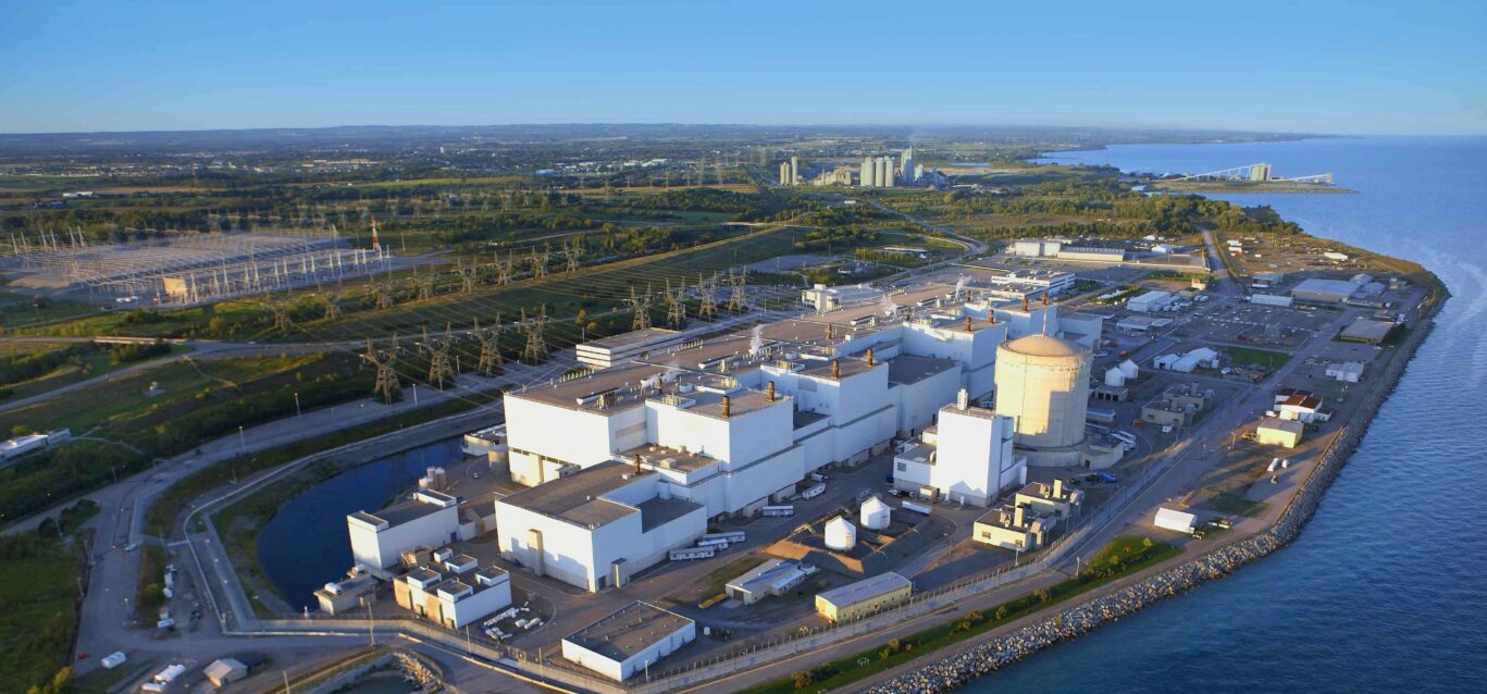 Aerial photo of Darlington Nuclear Generating Station