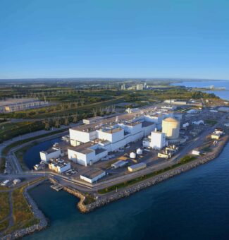 Aerial photo of Darlington Nuclear Generating Station