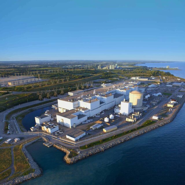 Aerial photo of Darlington Nuclear Generating Station