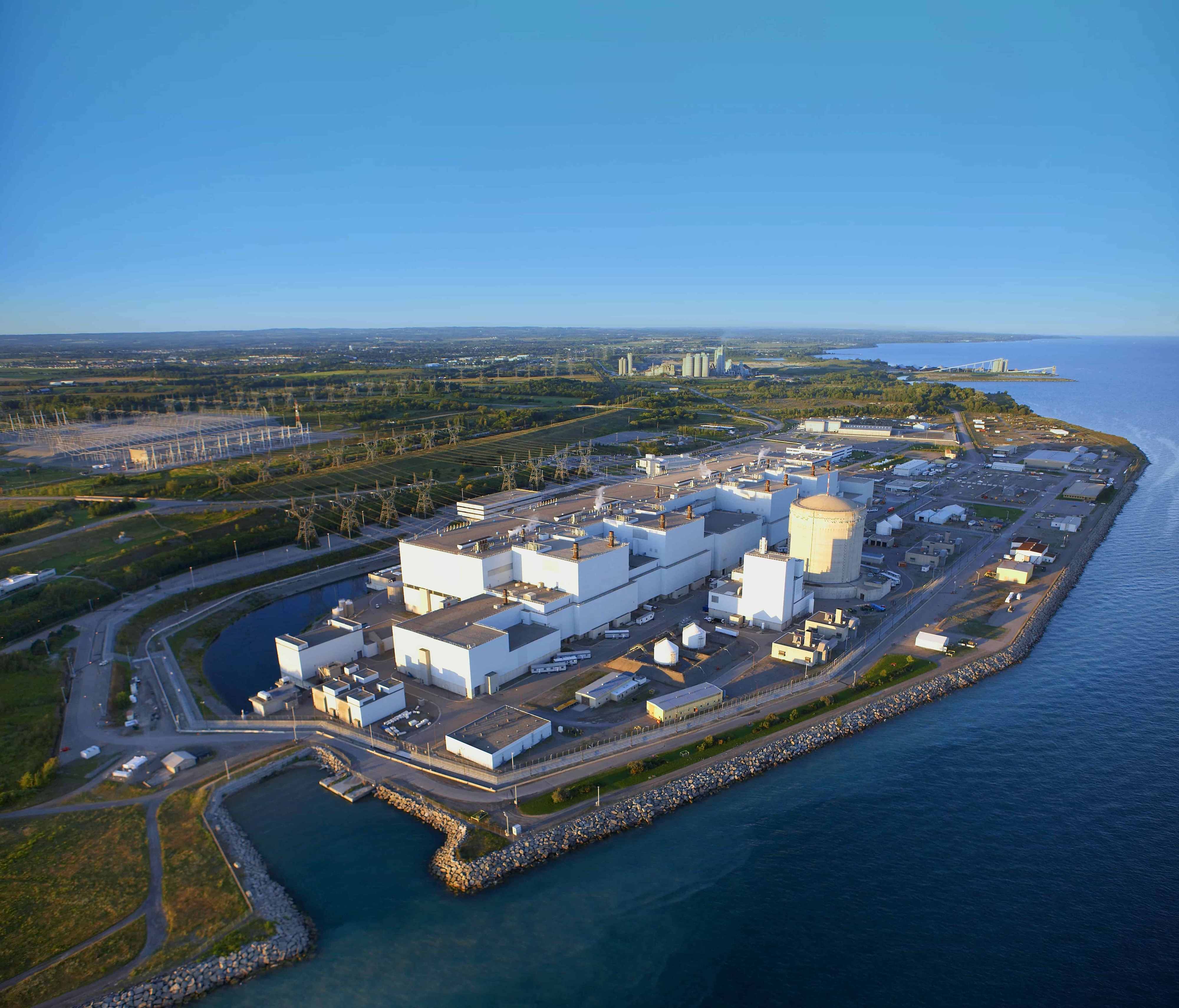 Aerial photo of Darlington Nuclear Generating Station